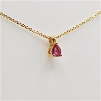 Halskette Bibò Gioielli Dame Punti Luce in Gelbgold Rubino 0.09 Ct BIBORUB01 - BIBORUB01